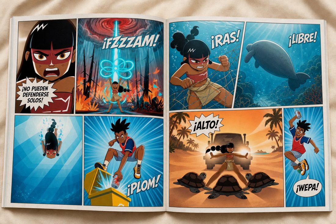 Cómic · Rocky y Coquí