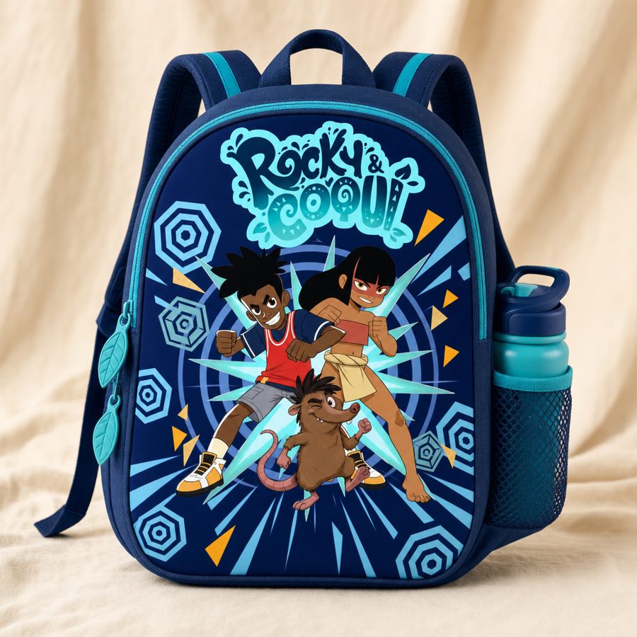 Mochila · Rocky y Coquí