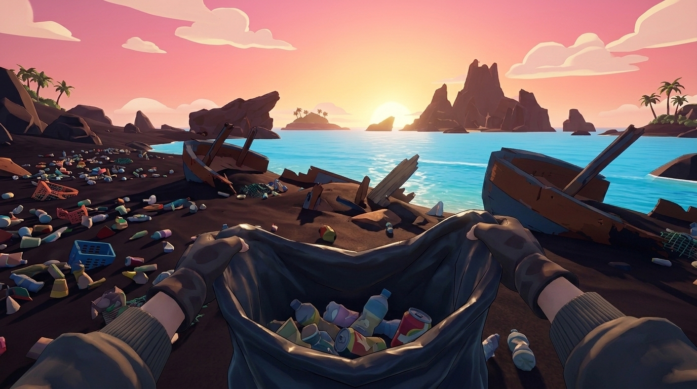 Gameplay — Playa Volcánica